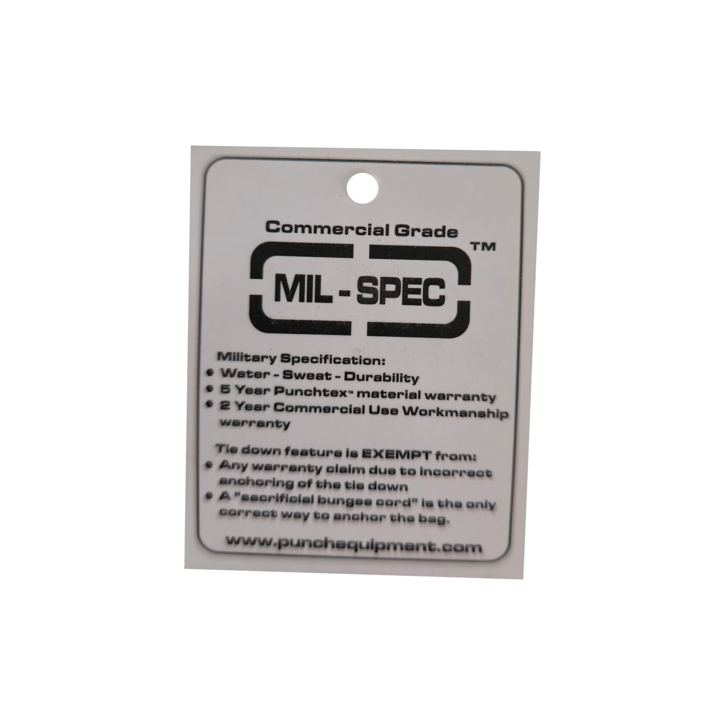 BOXING BAG - Trophy Getters® MIL SPEC® - REFILLABLE - 6FT - BLACK