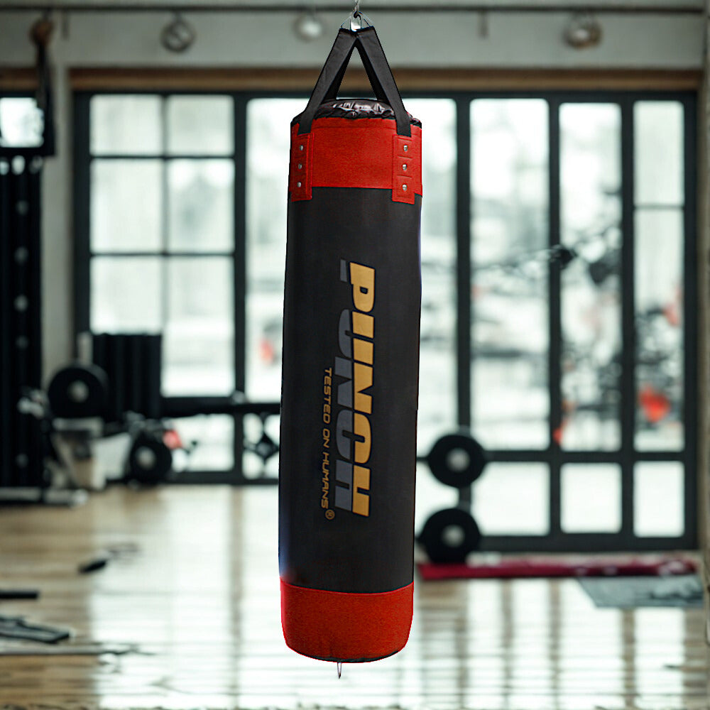 BOXING BAG - Urban™ - STRAPS - 5FT BLK/RED PUNCH EQUIPMENT