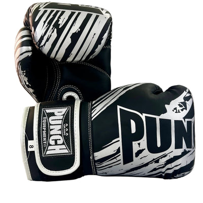 BOXING GLOVES KIDS - Youth (8-14yo) - 8oz - MATT BLACK - PUNCH EQUIPMENT