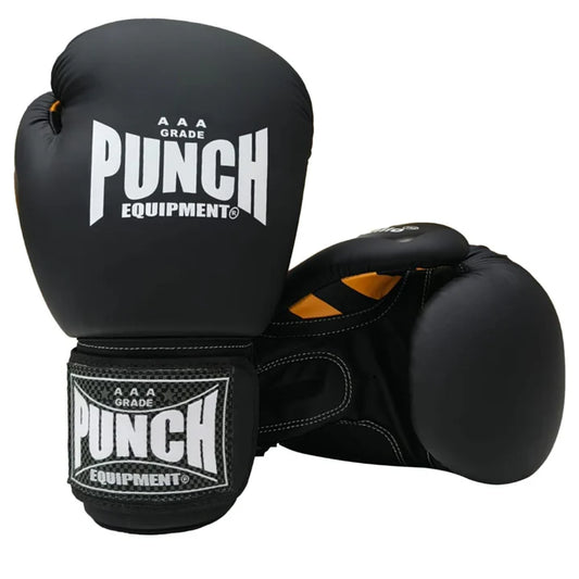 PUNCH EQUIPMENT BAG GLOVES - Armadillo™ SPARRING - MATT BLACK 16OZ