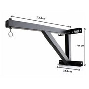 BOXING BAG WALL BRACKET - COMMERCIAL GRADE - BLACK - PUNCH EQUIPMENT