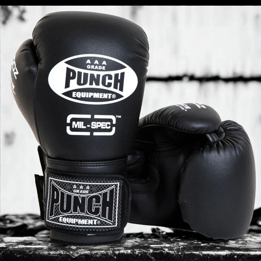 BOXING GLOVES - Trophy Getters® MIL SPEC - MATT BLACK
