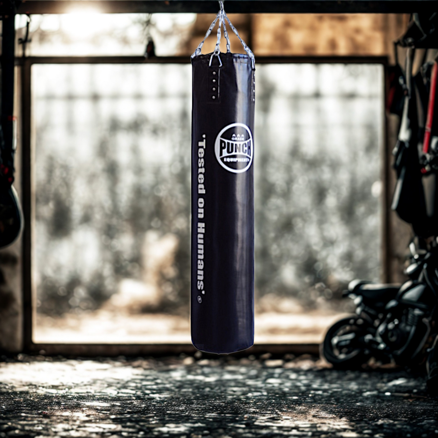 PUNCH EQUIPMENT BOXING BAG - EMPTY CASING - Trophy Getters® - 5ft - BLK