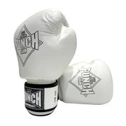 BOXING GLOVES - Siam™ - LEATHER - WHITE - 16OZ PUNCH EQUIPMENT