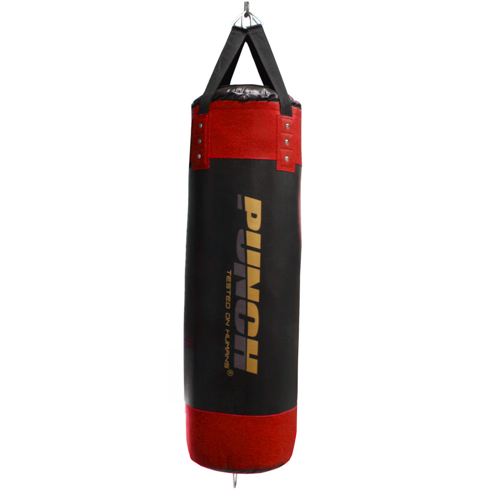BOXING BAG - Urban™ - STRAPS - 4FT BLK/ RED - PUNCH EQUIPMENT