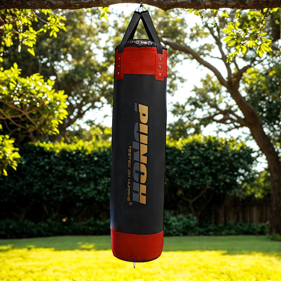 BOXING BAG - Urban™ - STRAPS - 6FT BLK/RED - PUNCH EQUIPMENT